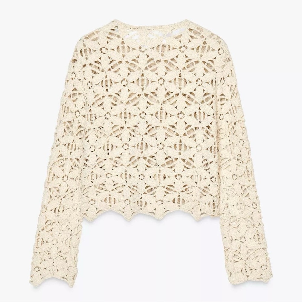 Sequin Macrame Jacket NWT - image 9